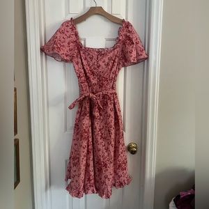 Gal Meets Glam pink “Marianna” dress